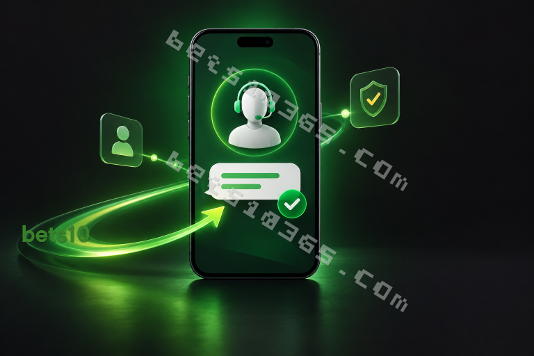 Koyu zeminde yeşil ışıkla çevrili telefon ve destek simgesi, bets10 hesap silme linki olmadan kapatma talebinin iletilmesini temsil ediyor.